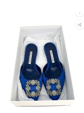 Manolo Blahnik Hangisi Mules size 36